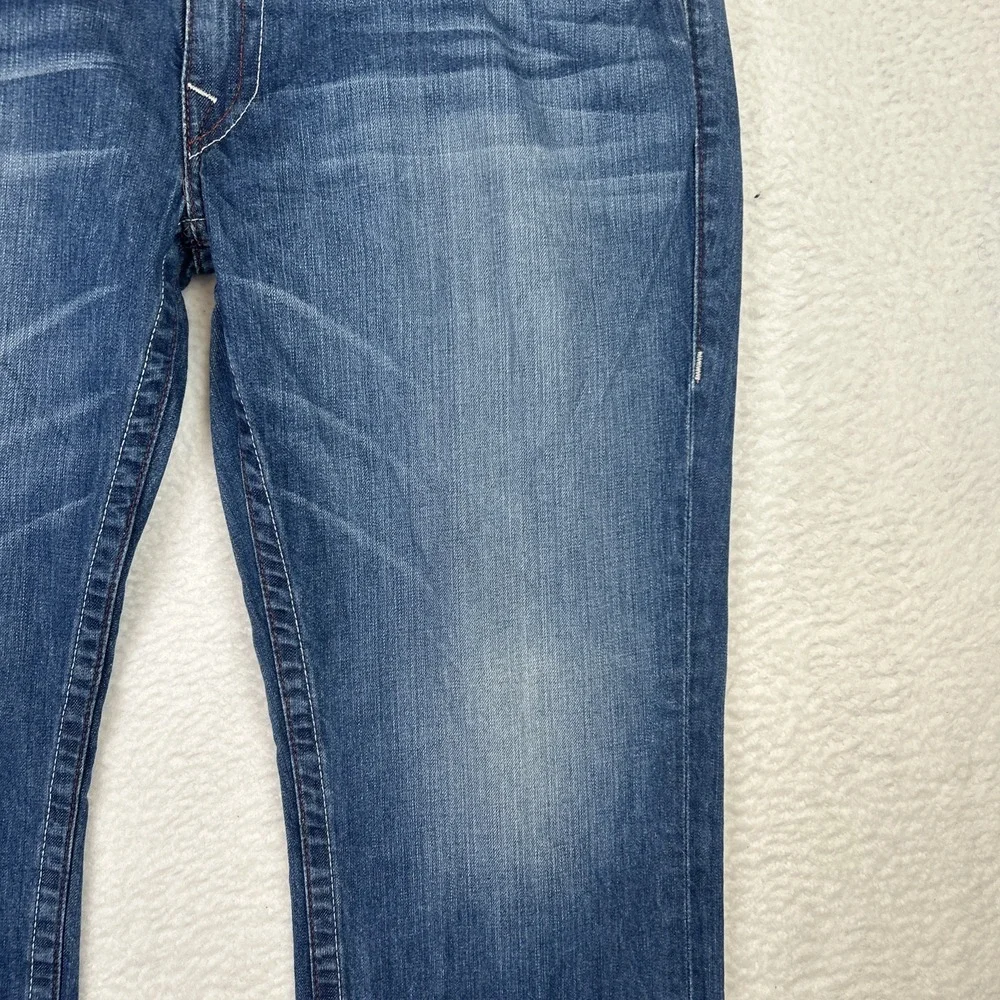 TRUE RELIGION JEANS Straight WFLPS Red Stitching Sz 42 (43x34).